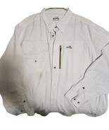 Natural GEAR White Long Sleeve River,Outdoors Shirt with Chest Pocket,  2XL - $318.96 MXN