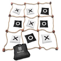 Games - Giant Tic Tac Toe Game Outdoor Game | 3Ft X 3Ft | Instant Setup, No Asse - £58.59 GBP