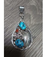 925 Sterling Silver Harold Trujillo HT Navajo Native American Turquoise ... - $176.57 CAD
