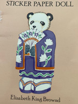  Adorable Uncut 1991 Panda Bear Paper Doll By Elizabeth King Brown - £1.57 GBP