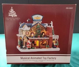 Enchanted Forest &quot;Musical Animated Toy Factory&quot; #289-0643 Polyresin LED New - £197.80 GBP