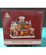 Enchanted Forest &quot;Musical Animated Toy Factory&quot; #289-0643 Polyresin LED New - £194.69 GBP