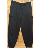 Rosio Cargo Black Sweatpants Size Large - $396.10 MXN