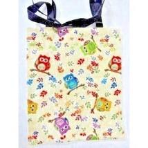 Owl Tapestry Handbag Purse Tote Grocery Shopping Travel Crafts Bag Handm... - $275.31 MXN