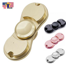 Two Wings Ninja Brass Metal Rotating EDC ADHD Cross Fidget Hand Spinner ... - £7.82 GBP