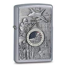 Zippo® Defenders of Freedom Street Chrome™ Lighter - $48.99