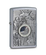 Zippo® Defenders of Freedom Street Chrome™ Lighter - £38.52 GBP