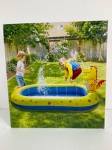 3 in 1 Inflatable Sprinkler Pool Splash Pads for Baby Toddlers Kids Back... - $32.99