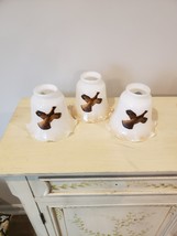 3 Ceiling Fan Light Kit Replacement Glass Light Covers - Pheasants - £11.80 GBP