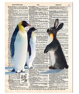 Art N Wordz WTF Rabbit Penguins Dictionary Pop Art Wall or Desk Art Prin... - €21,30 EUR