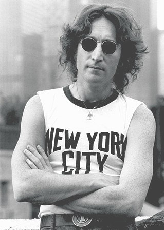 John Lennon Poster 24x36 inches New York City NYC Shirt  - £20.09 GBP