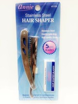 Annie Stainless Steel Hair Shaper Hair Razor #5109 Comes W/ 5 Free Blades - £7.07 GBP