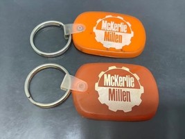 2 Vintage Promo Keyring Mc Kerlie Millen Keychain Victor Ancien Porte-Clés Orange - £5.77 GBP