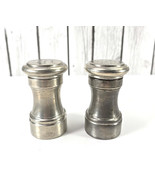 Riamond Pewter Salt and Pepper Shakers Vintage Made in Italy Farmcore Ru... - $13.86