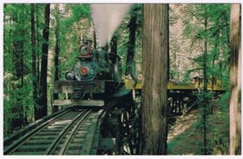 Postcard Train Dixiana Shay Historic Roaring Camp Santa Cruz County CA - £3.10 GBP