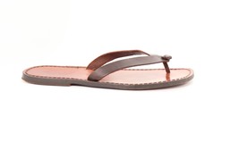 Gianluca L&#39;Artigiano del Cuoio Flip Flops Sandals Thong Brown Men&#39;s Size 43 ($) - £102.85 GBP