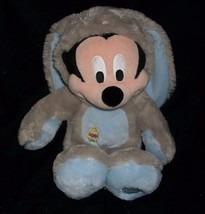 15&quot; Disney Store Mickey Mouse Tan Bunny Rabbit Outfit Stuffed Animal Plush Toy - £18.70 GBP