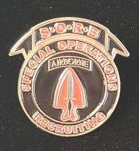 US Army Special Operations Airborne Recruiting SORB Pin - $3.99