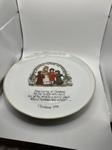 HOLLY HOBBIE Porcelain Plate - Christmas 1974  VERY NICE VINTAGE PLATE - $13.09