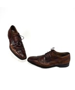 Magnanni Roda Brogue Wingtip Derby Men Size 8.5 Brown Shoes Made in Spai... - $67.70