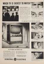 1954 Print Ad General Electric GE Black-Daylite Television Sets Ray Milland - £14.81 GBP