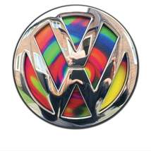 VW Golf MK6 Tie Dye Psychedelic Rear Badge Inserts Emblem gti - £12.54 GBP