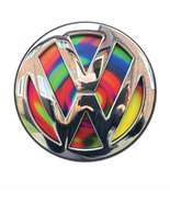VW Golf MK6 Tie Dye Psychedelic Rear Badge Inserts Emblem gti - £12.57 GBP