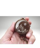 BLACK SKY NAUTICALS Personalized Engraved Working Compass with Custom Ha... - $44.10