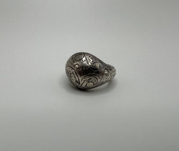 Vintage Ornate 1930s Art Deco Scroll Work Sterling Silver Siam Ring Size... - $74.25