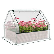 Raised Garden Bed with Greenhouse: Grow Herbs &amp; Veggies - $107.99