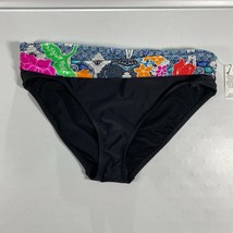 Bikini Bottom Womens 12 Into The Bleu Blue Swim Bathing Suit Stretch New WT - $25.72