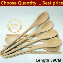 Big wooden Spoons For Cooking ( long handle 39CM ) wood spoon HandMade... - £9.87 GBP+