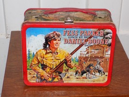 Vintage 1965 Fess Parker Daniel Boone Metal Lunchbox - $998.53 MXN