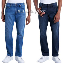 NWT CHAPS Jeans Slim Straight Men&#39;s Denim Pants available in Dark &amp; Ligh... - £31.33 GBP