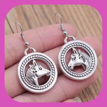 New Country Western Cowgirl Rodeo 3D Beautiful Horse  Earrings - $5.00