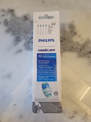 Philips Sonicare C2 Optimal Plaque Defense Replacement 4 Brush Heads HX9024 - $14.80