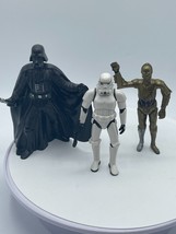 Star Wars Vintage PVC Figure Lot Darth Vader Stormtrooper C-3PO 2004-2007 - £7.47 GBP