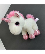 Aurora Sparkle Takes White with Pink Unicorn Plush Stuffed Animal Doll T... - £7.76 GBP