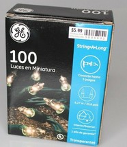 GE 100ct Clear Incandescent String Christmas Lights – Green Wire 20.6 ft - £11.66 GBP