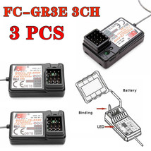 3pcs FlySky 3CH 2.4G FS-GR3E GR3C GT3B Receiver for FS GT3B GT2 Transmitter - £35.39 GBP
