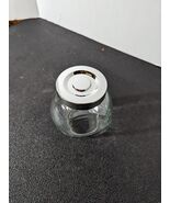 Set Of 3 Miniature General Store Slanted Clear Glass W/ Lid Storage Cont... - €24,70 EUR