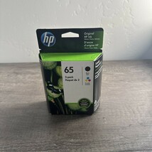 HP 65 Black Tri-Color Combo Ink Cartridge Brand New 2-pack Expires Sept ... - $19.87