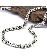 Pure Silver 4mm Thick Necklace S925 Sterling Silver Necklace Men&#39;s Class... - $163.21