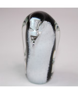 Hand Blown Glass Arctic Penguin Sculpture Figurine Arctic Bird Black And... - $274.37 MXN