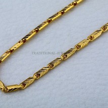 Handmade Man Women Choco 916% 22k Gold Chain Necklace Daily wear Jewelry 9 - $3,325.01+