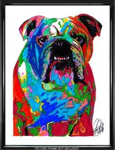 English Bulldog Pet Dog Poster Print Wall Art 18x24 - £21.64 GBP