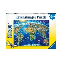 Ravensburger 300Pieces Puzzle Map of The World XXL, 13227  - $21.00
