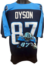 Kevin Dyson Tennessee Hand Painted 1/1 Custom Stitched Pro Style TB Football Jer - £318.90 GBP