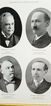 Notable St. Louis Men of 1900 Photos HAT &amp; SILK MEN Coyle Rothschild Strauss B9 - £7.17 GBP