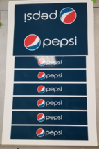 Pepsi Logo Tilted Ball Preproduction Advertising Art Work Horizontal Bands - £14.97 GBP